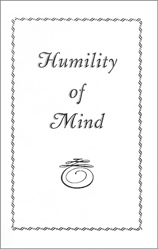 Humility of Mind