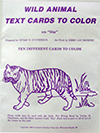 Wild Animal Text Cards to Color: Verses on Sin by Vivian D. Gunderson