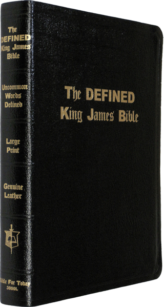 Defined King James Large Print Text Bible: BFT LBLKX by King James Version