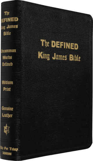 Defined King James Medium Print Text Bible: BFT MBLKX by King James Version