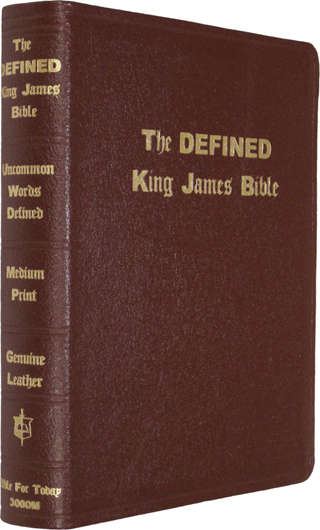 Defined King James Medium Print Text Bible: BFT MBURX by King James Version