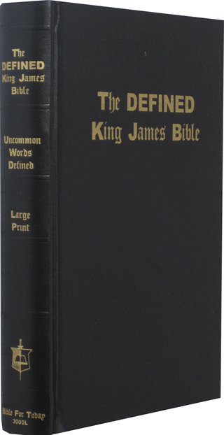 Defined King James Large Print Text Bible: BFT LBLKHB by King James Version