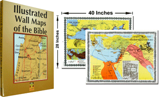 Illustrated Wall Maps of the Bible Pack by Carta