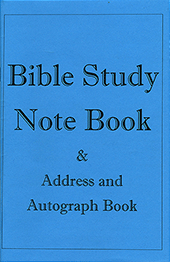 Bible Study Note Book: Address & Autograph Book