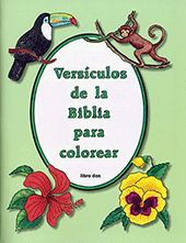 Spanish Versícolos de la Biblia para colorear: Libro 2 by Marta Rohrer