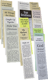 Ministry Bookmarks Samples Set by Various Authors