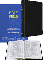 TBS Westminster Large Print Side-Column Reference Bible: 120LP/UBK by King James Version