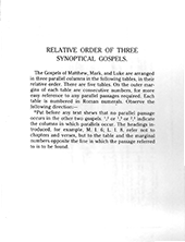 Relative Order of the Three Synoptical Gospels by John Nelson Darby
