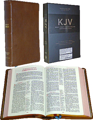 Nelson Comfort Print Center-Column Reference Bible: 7846BR by King James Version