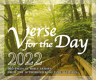 2022 Verse for the Day Desk Calendar by Mustard Seed Messages, King James Version