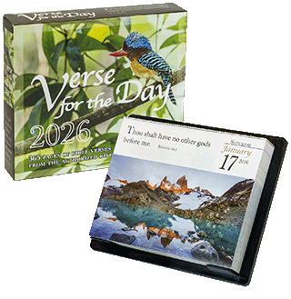 2026 Verse for the Day Desk Calendar by Mustard Seed Messages, King James Version