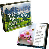 2027 Verse for the Day Desk Calendar by Mustard Seed Messages, King James Version