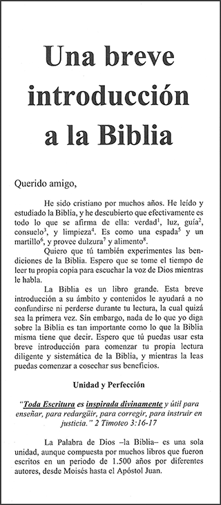 Una breve introducción a la Biblia by Paul Froese