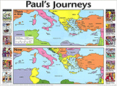 Paul's Journeys: Then and Now by Rose Publishing