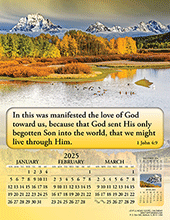 2025 Joyful News Gospel Calendar: With Personalized Language and Imprint as Specified