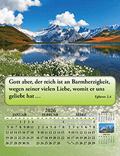 2026 German Joyful News Gospel Calendar
