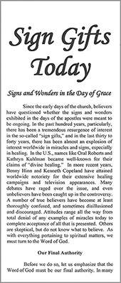 Sign Gifts Today: Signs and Wonders in the Day of Grace by William J. Prost
