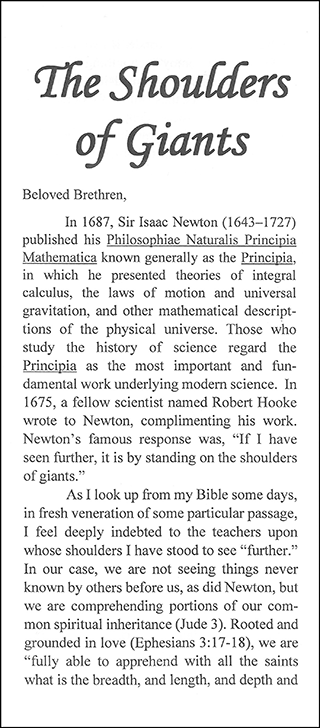 The Shoulders of Giants by Bruce Conrad