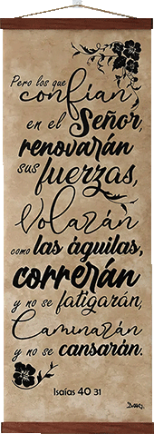 Isaías 40:31 Pergamino Bíblico Aretesanal by Dara Arts & Gifts