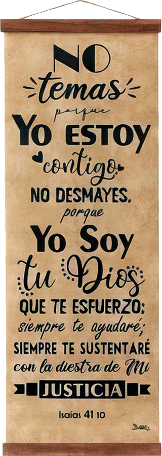 Isaís 41:10 Pergamino Bíblico Aretesanal by Dara Arts & Gifts