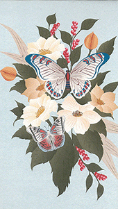 Pocket Witness Memo Pad: Butterflies and Berries Cover