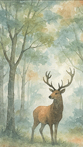 Pocket Witness Memo Pad: Woodland Stag Cover