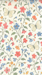 Pocket Witness Memo Pad: Dainty Butterfly Floral Cover