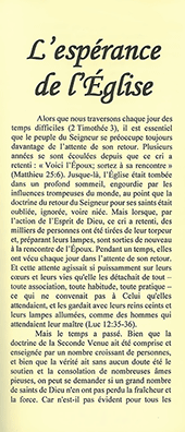 L'Espérance de l'Église by Edward B. Dennett
