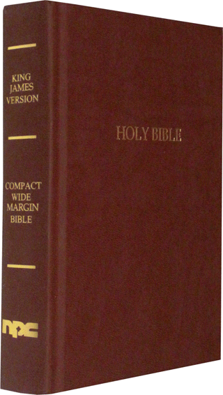 National Compact Wide Margin Text Bible: HBU by King James Version