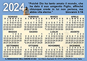 2024 Italian Gospel Pocket (Wallet) Calendar