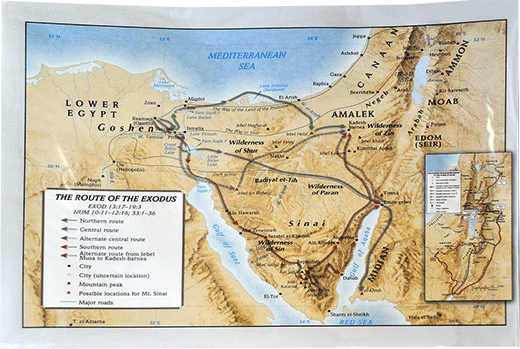 Printable Map Of The Exodus C81 Printable Map Of The Exodus C81