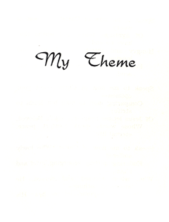 My Theme by E.L.
