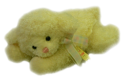 Musical Stuffed Lying Lamb: (Plays "Jesus Loves Me") by Dickson Gifts