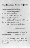 The Precious Blood of Jesus: Poetry and Scripture Edition