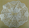 Ivory Gathered Lace Circlet Cap by Northwestern Lace