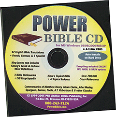 The Power Bible CD: Version 5.9 for Windows 95 through Windows 10