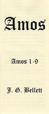 Amos by John Gifford Bellett