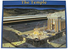 Herod's Temple: Night Scene of Herod's Temple at the Feast of Tabernacles by S. Stein