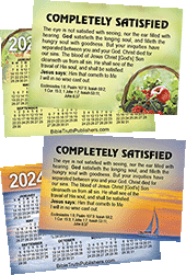 2024 Custom Gospel Pocket (Wallet) Calendar: Personalized Edition, per Specified Imprint
