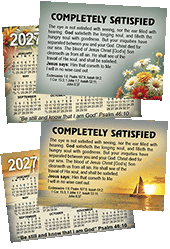 2027 Custom Gospel Pocket (Wallet) Calendar: Personalized Edition, per Specified Imprint