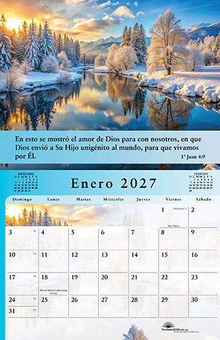 2027 Spanish Calendario El Evangelio de Paz