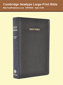 Cambridge Newtype Large Print Text Bible: KJ653:T by King James Version