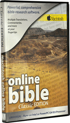 The Online Bible: OSX 10 Classic Edition by www.crosscountrysoftware.com