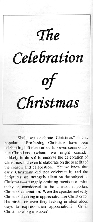 The Celebration of Christmas by John A. Kaiser