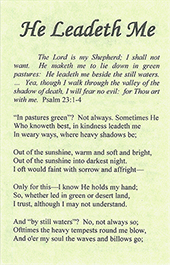 He Leadeth Me by John F. Chaplain