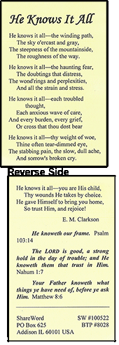 He Knows It All by E.M. Clarkson