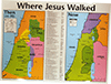 Where Jesus Walked: Then and Now Wall Chart by Rose Publishing