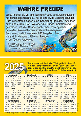 German Evangelischer Taschenkalendar