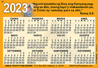 2023 Tagalog Gospel Pocket (Wallet) Calendar