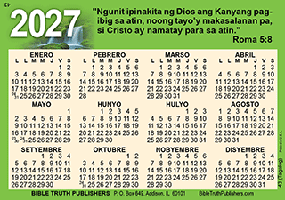 2027 Tagalog Gospel Wallet Calendar